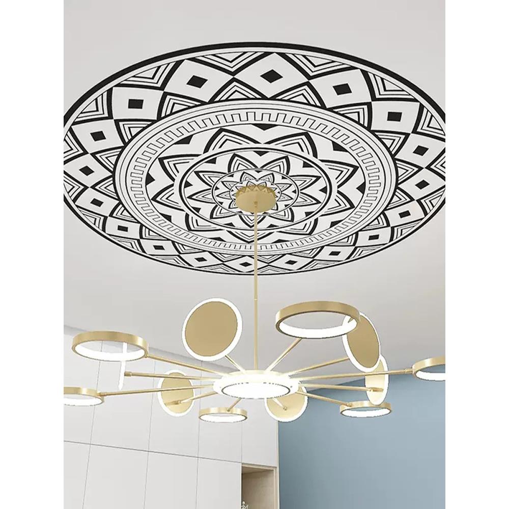 7YX客厅天花板贴纸自粘卧室屋顶吊顶灯墙顶装饰墙贴厨房遮丑