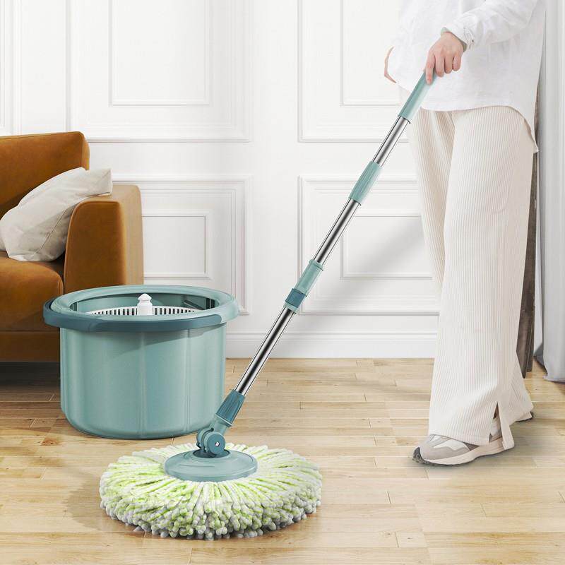 新款净污分离免手洗拖把桶 家用旋转拖把污水分离免手洗单桶拖把