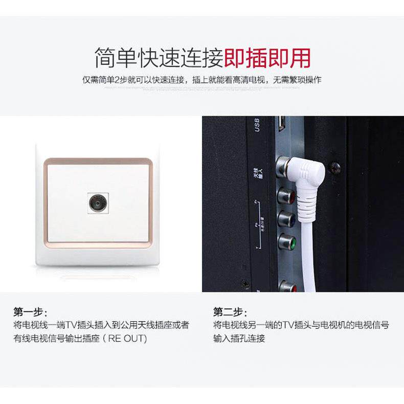 QS325L高清有线电视线闭路线电视信号线射频线机顶盒