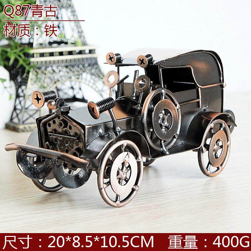 金属工艺品铁艺手工老爷车跑车汽车模型摆件创意摆件装饰品可选