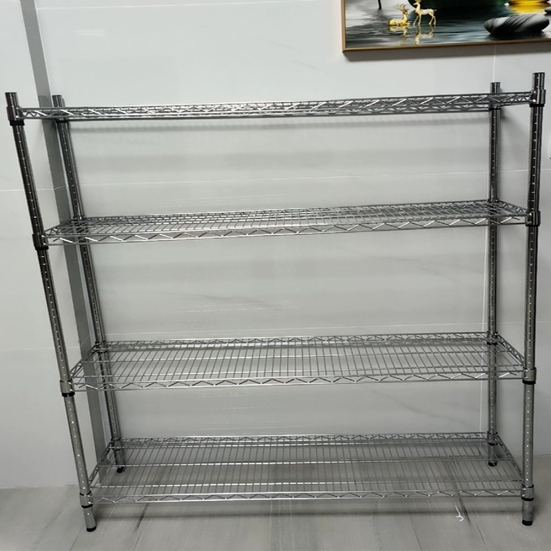 仓储置物架花架家用货架金属不锈B钢多层落地储物组装拼接物料架