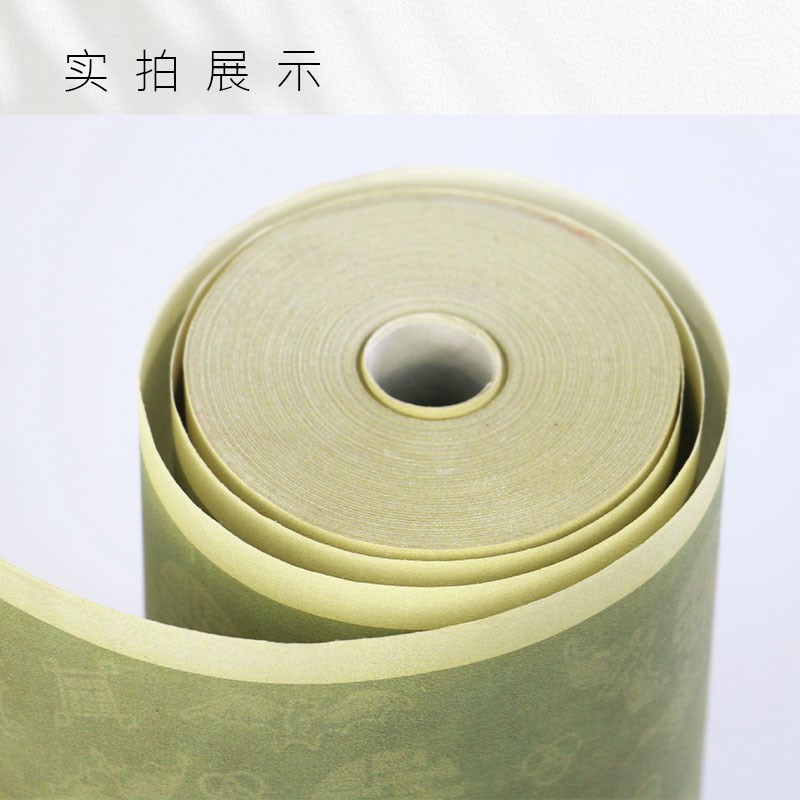 绿色宣纸微喷宣纸长卷加厚半生半熟浅绿色福寿延绵方格竖行状元笺