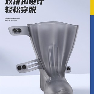 套外穿防水防滑水鞋 防雨鞋 下雨天加厚耐磨儿童Z硅胶雨靴 女款 雨鞋