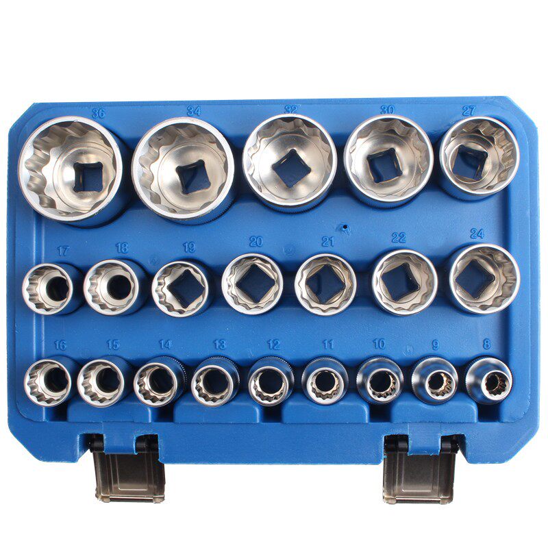 21件套大飞梅花套筒12角套筒头花角套筒12花套筒头子X梅花套头组