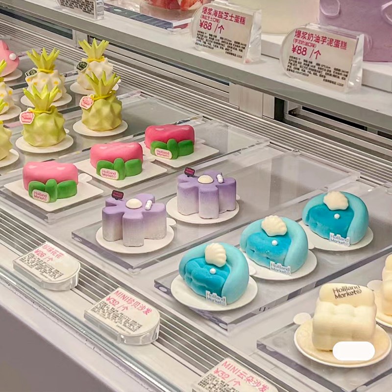 蛋糕店甜品托盘自助n餐冷餐会茶歇摆台定制亚克力点心台摆件展示