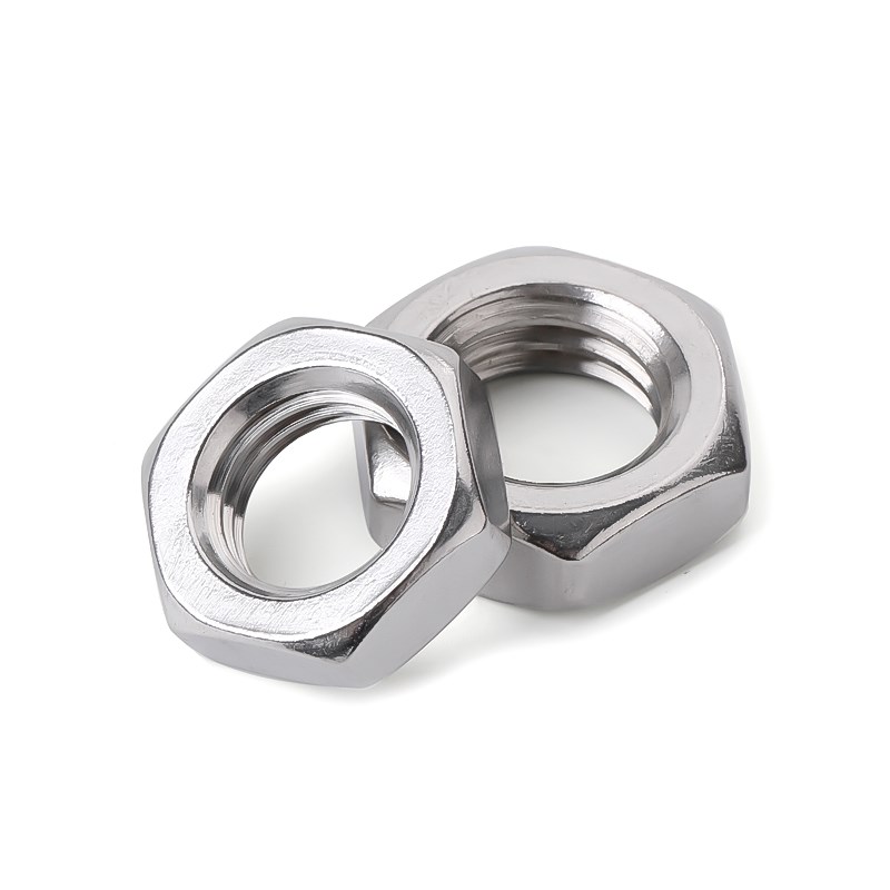 316不锈钢六角薄螺母薄螺o扁薄螺丝帽M4M5M6M8M10M12M14M16M18M20