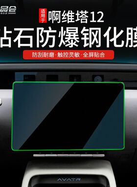 适用于阿维塔12导航膜改装专用中控显示屏钢化膜导航仪表盘保护膜