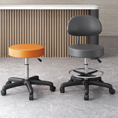 升降椅子靠背旋转椅圆凳子不占空间 办公座椅宿舍椅小电脑椅