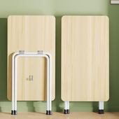 小桌子可折叠餐桌小户型吃饭桌子出租屋简易饭桌长方形摆摊桌