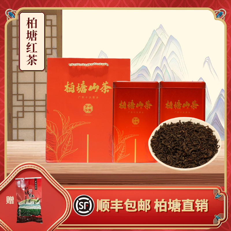 柏塘山茶日晒红茶广东十大名茶惠州博罗特级客家特产罗浮山茶叶