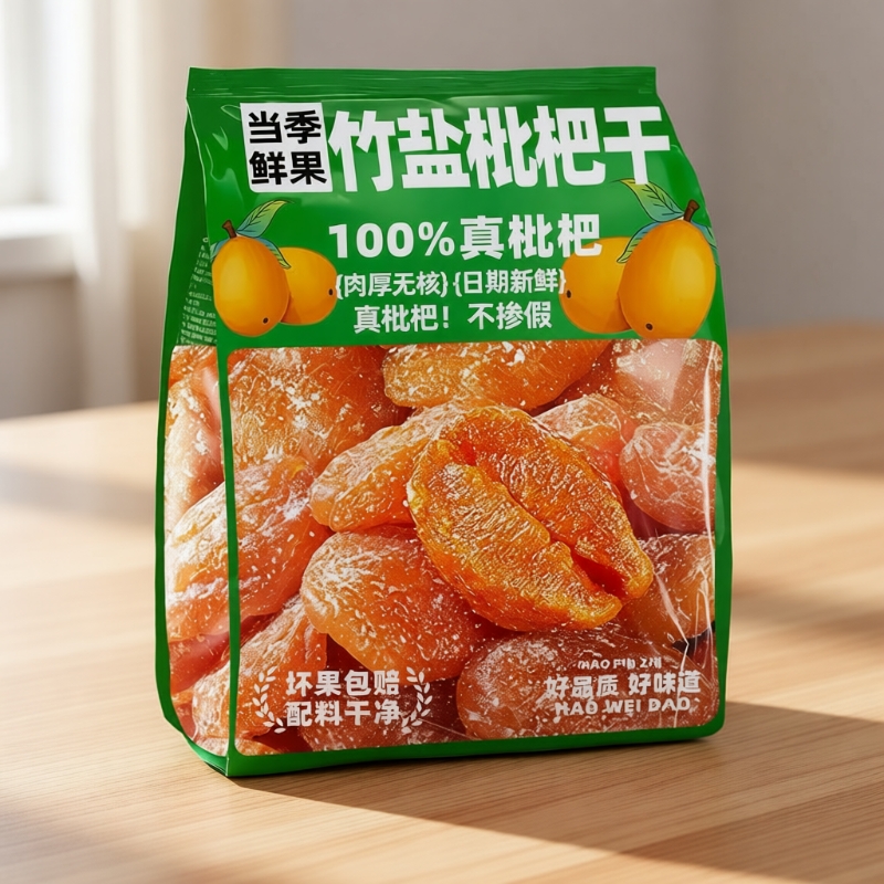 正宗竹盐枇杷干云霄批杷官方旗舰店枇杷干原味竹蜂盐甘草枇杷特产