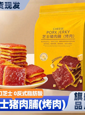 SAMM芝士猪肉脯炭烤肉女生爱吃的高端零食2025新款解馋官方旗舰店