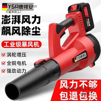德国大功率工业级锂电暴风吹风机充电鼓风机吹雪机吹灰枪除尘器