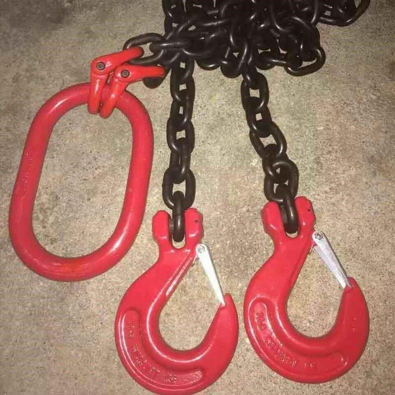 吊装用吊索链条80高强u锰钢可成套调节四腿索具起重吊装链新