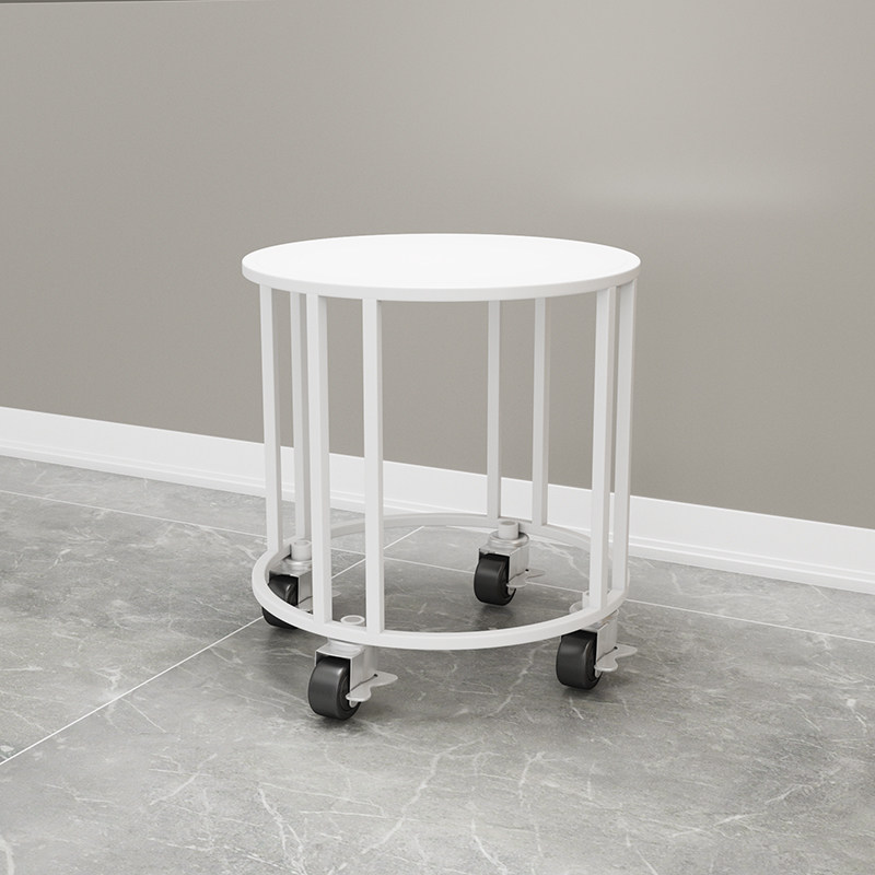 简约落地式客厅圆j形铁艺花架 地面特大号花盆架带轮可移动置物架