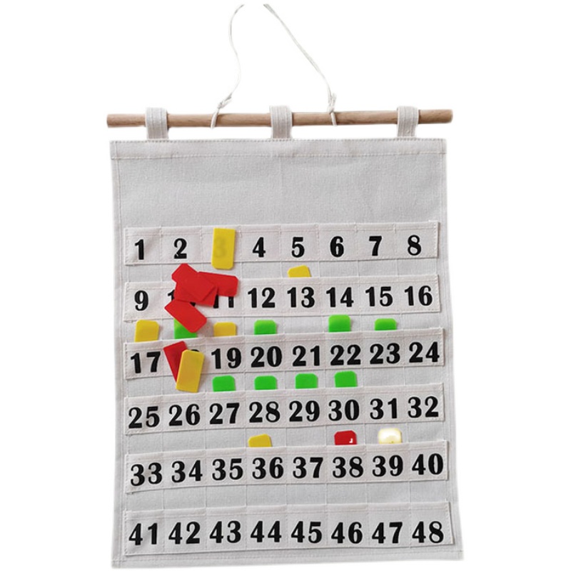 可水洗防水帆布幼儿园晨r检卡袋健康考勤卡插卡袋小班标配收纳挂