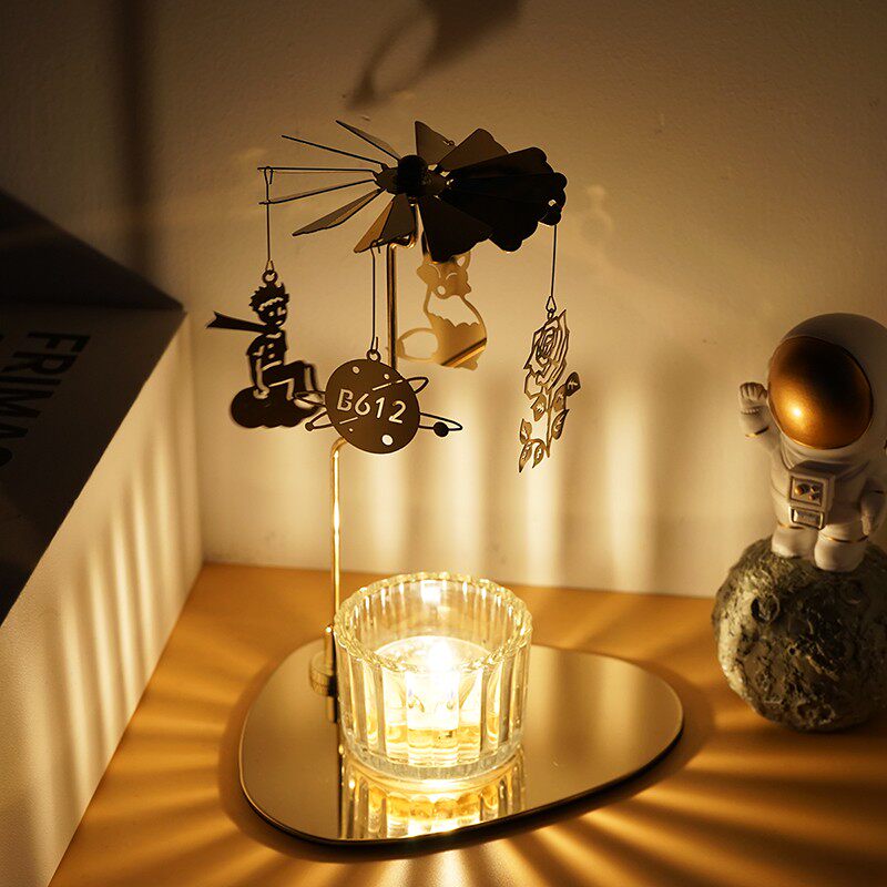 小王子旋转木马烛台金属s底座走马灯浪漫烛光晚餐道具蜡烛杯礼物,家居饰品,烛台,淘宝优惠券,粉丝福利购,淘宝优惠卷