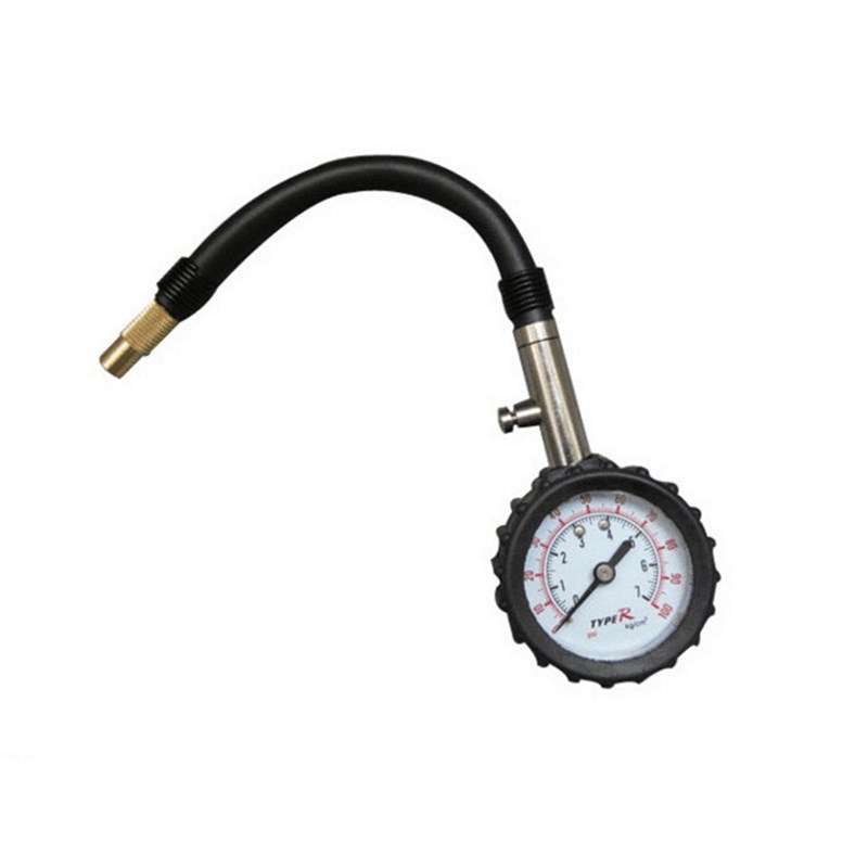 高精度汽车胎f压计多功能带放气胎压表长软管机械测胎压表监测器