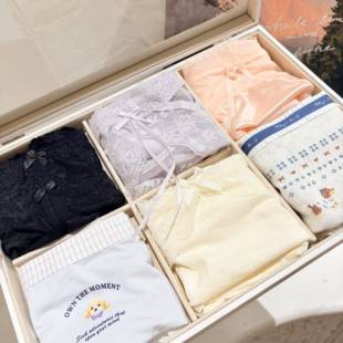 【大美唤粉丝专享】蕾丝纯欲风高腰舒适透气包臀女士内裤-8484