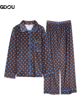 【大美唤粉丝专享】【露丝波点】秋冬洋气家居服睡衣套装-7451