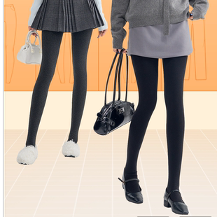 外穿显瘦高腰百棉直角袜H5N6687 新款 大美唤粉丝专享