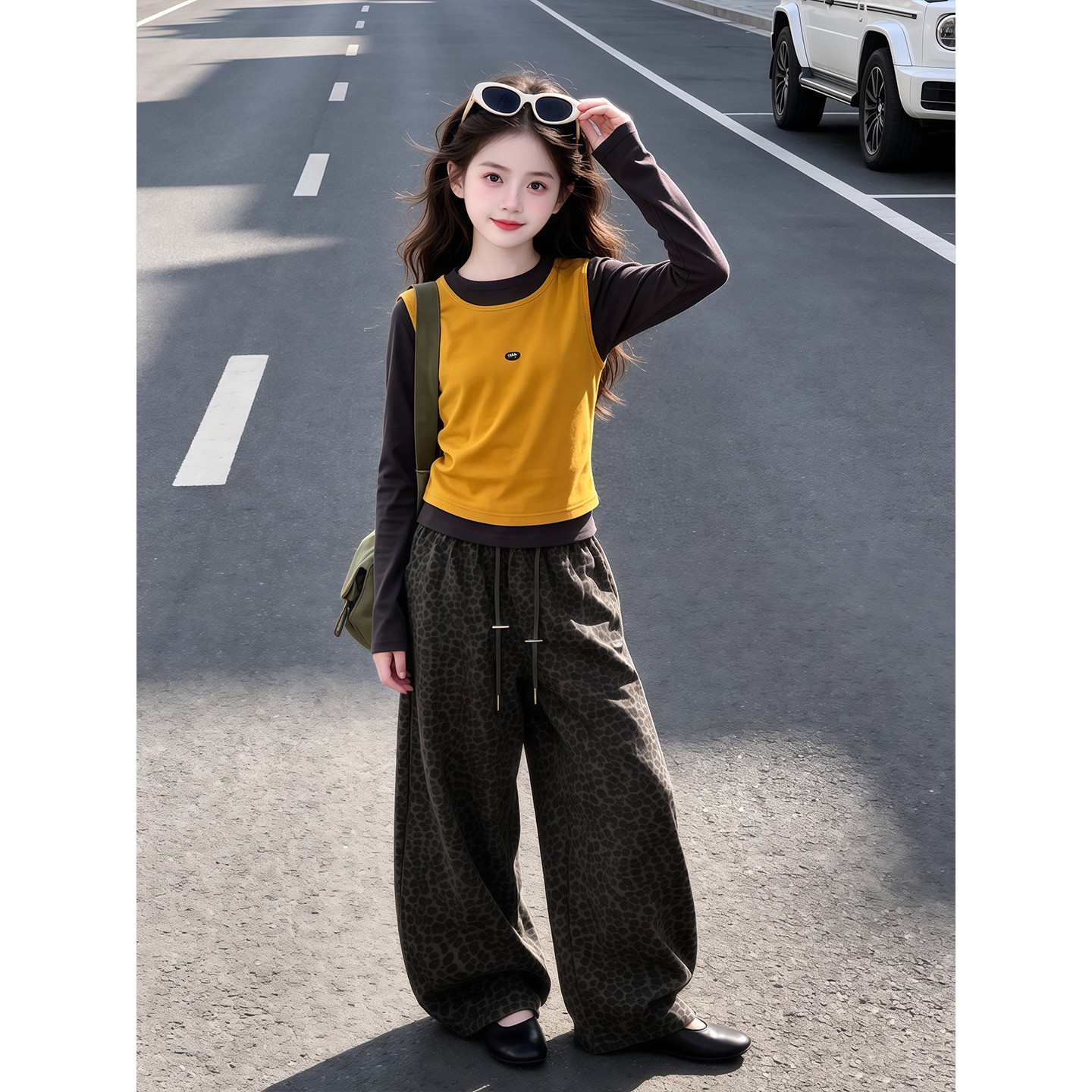 女童套装秋季2026新款儿童洋气休闲运动服女孩秋装韩系穿搭三件套