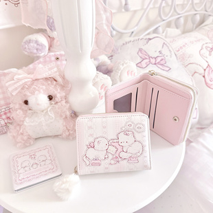 新款猫咪钱包少女心可爱便携小巧大容量多卡位多功能零钱包卡包女