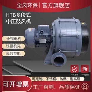 热销0.2KW碳平衡油耗仪中压风机HTB75 鼓风机200W 032多段透浦式