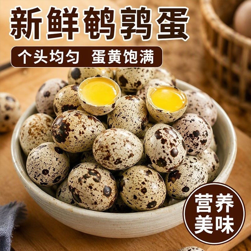 40枚当日新鲜现捡】生蛋绿色杂粮生鲜蛋孕妇宝宝辅食鹑鸟蛋鲜批发