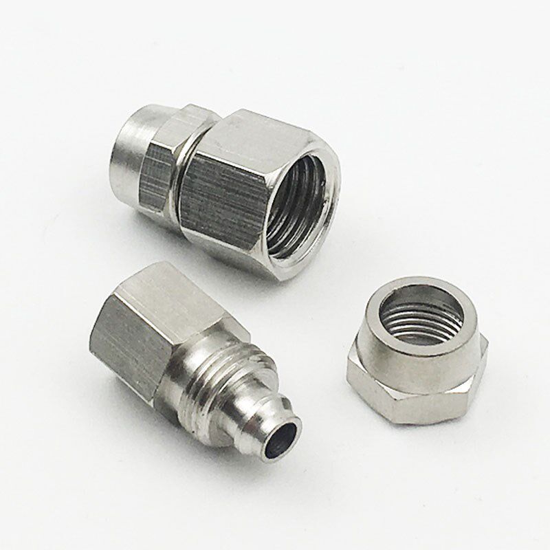 不锈钢快拧外螺纹接头PL4/6q/8/10/12/14/16-M5/01/02/03/04G弯头