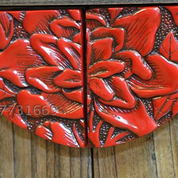 仿古复古中式家具仿漆雕拉手花影家居饰品中式酒店会所茶庄 家居