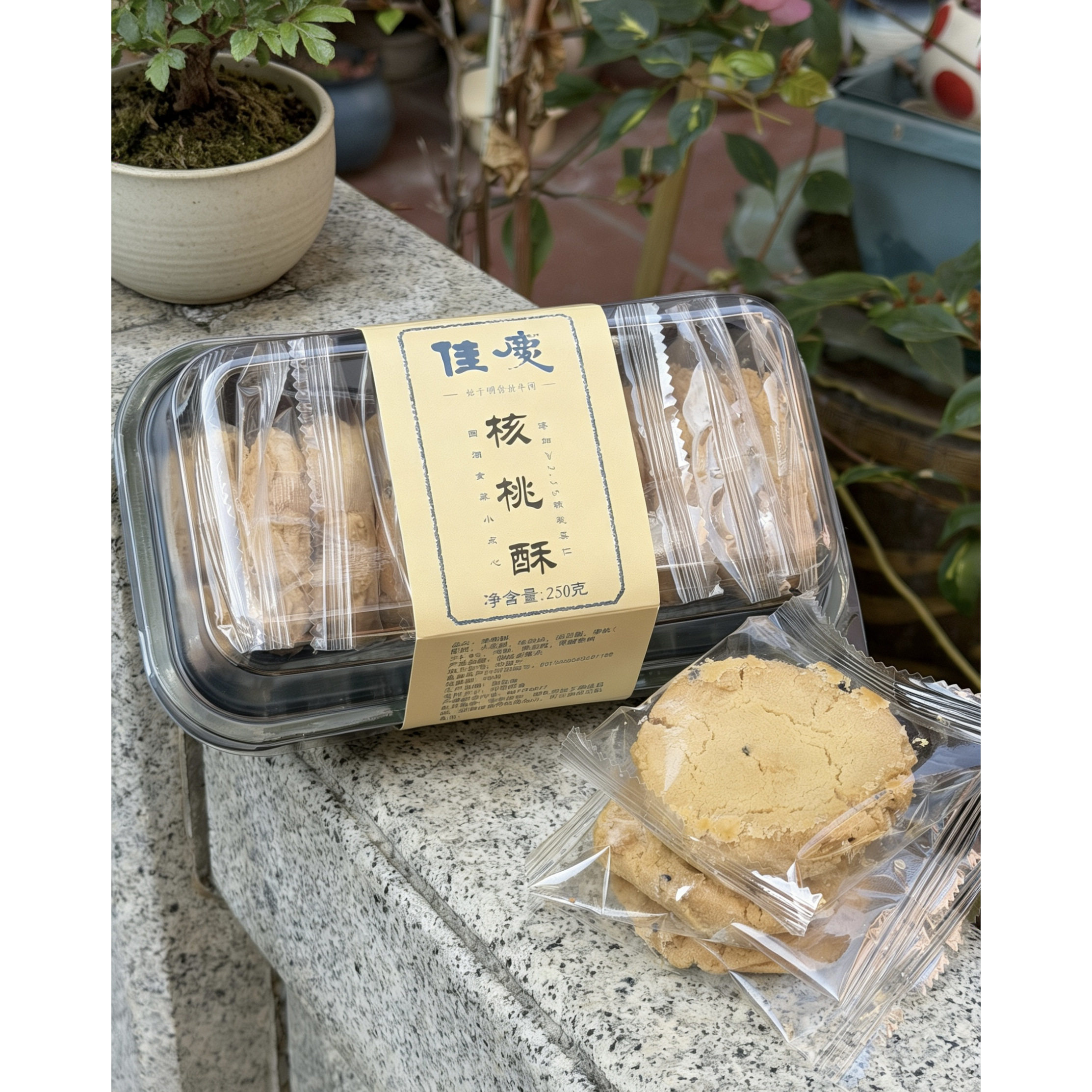 无蔗糖核桃酥手工老式酥饼老人孕妇零食低糖低脂怀旧点心
