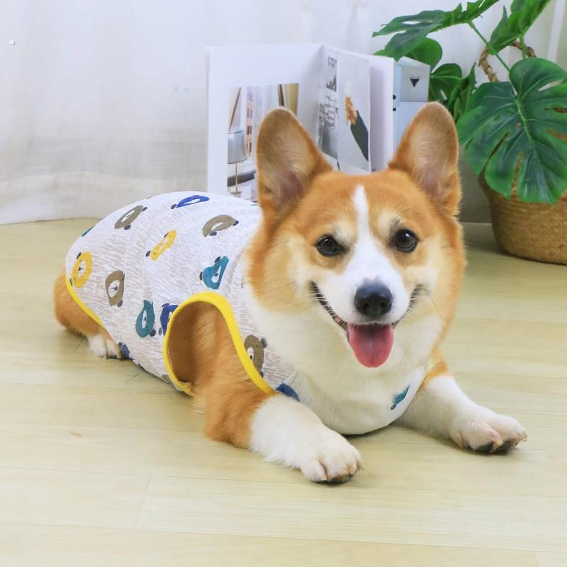 宠物狗狗薄款背心夏天四季衣服防掉毛柯基柴犬泰迪小型犬可爱夏装
