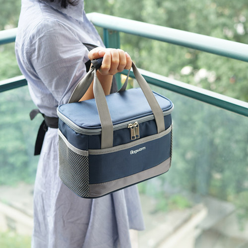 上班保温饭盒袋防水小号便当包手提冷藏保鲜带饭包加厚铝箔保温袋