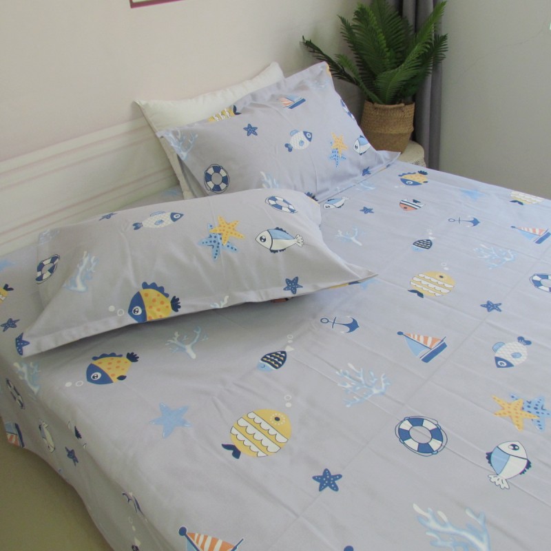 全棉高端老粗布床单单件卡通男生单人睡单软凉席加厚大帆布夏被单