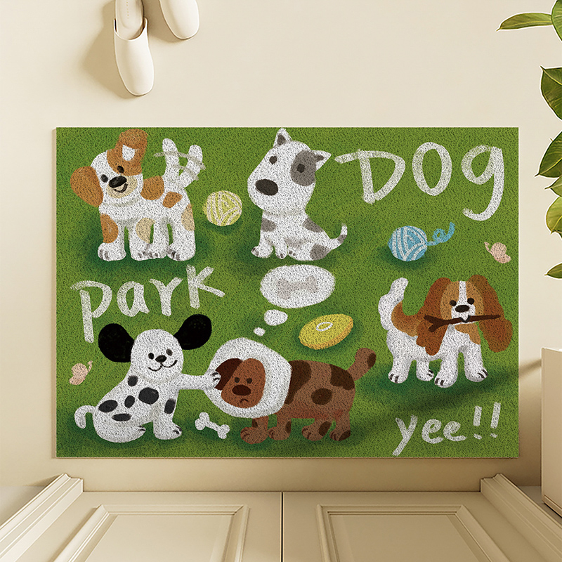 入户地垫裁剪丝圈门垫进门玄关家用垫子防滑地毯新潮动物可爱卡通