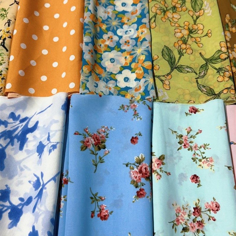 柔软田园清新碎花布料印花手工diy材料雪纺大肠发圈方巾发圈福袋,居家布艺,海绵垫/布料/面料/手工diy,淘宝优惠券,粉丝福利购,淘宝优惠卷