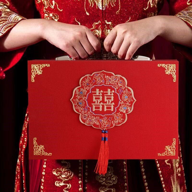 彩礼钱盒子结婚定婚陪嫁礼金盒彩礼盒定亲礼金箱男方订婚用品大全,节庆用品/礼品,礼金箱,淘宝优惠券,粉丝福利购,淘宝优惠卷