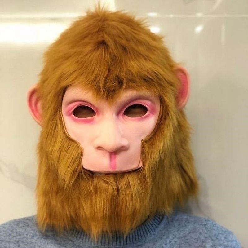 猴子头套万圣节毛脸孙悟空西游记美猴王演出头套猴子面具表演道具,节庆用品/礼品,面具,淘宝优惠券,粉丝福利购,淘宝优惠卷
