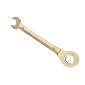 防爆棘轮扳手呆梅两用棘轮扳子铜合金防磁防静电开口眼镜棘轮扳子