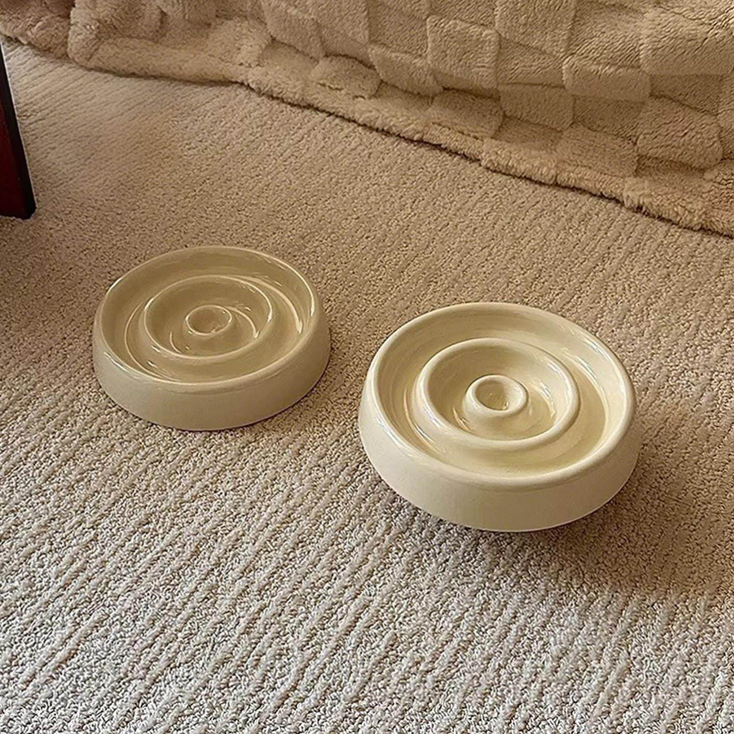 陶瓷猫碗大口径宠物慢食碗稳固防翻防噎缓食狗粮碗保护颈椎高脚碗,3C数码配件,USB多功能数码宝,淘宝优惠券,粉丝福利购,淘宝优惠卷