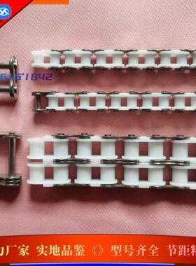 不锈钢工程塑料组合链06C06B08B10B12B16BA双排尼龙传动滚子链条