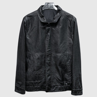 油蜡款山羊皮男士真皮皮衣外套链接春秋时尚
