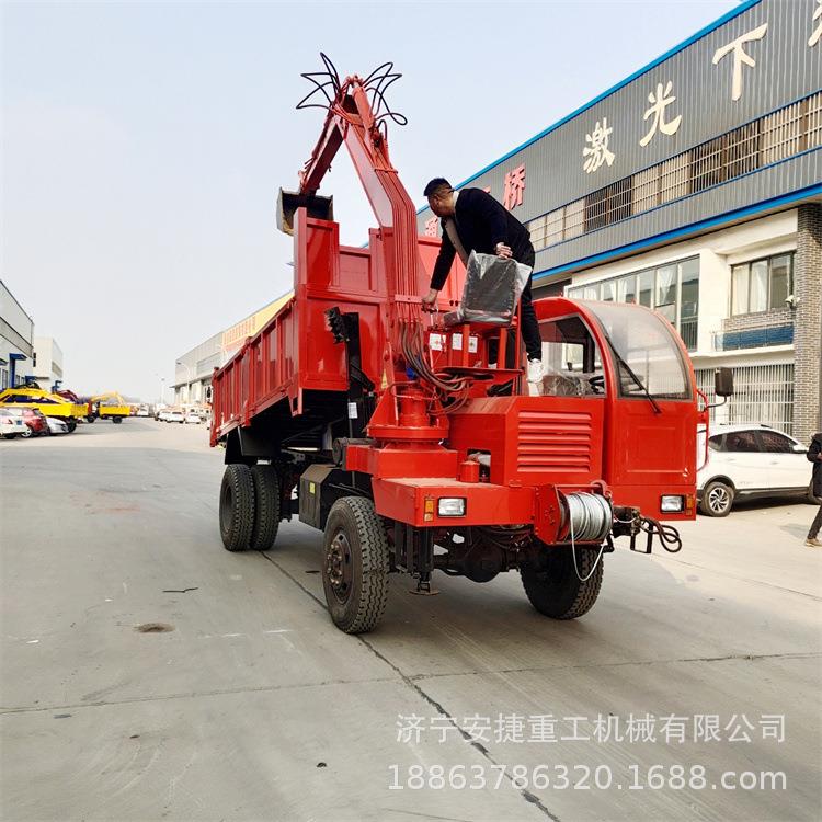 农用建筑四吊挖一体机 6-20吨四不像随车挖 挖土挖沙翻斗自卸车