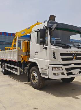 SHACMAN12吨随车吊 随车起重运输车 陕汽德龙6*4工程车翻斗自卸车