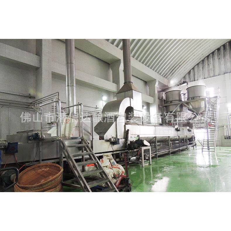 海南省连续式蒸饭机酿黄酒白酒设备大米糯米浸泡蒸煮冷却撒曲一体