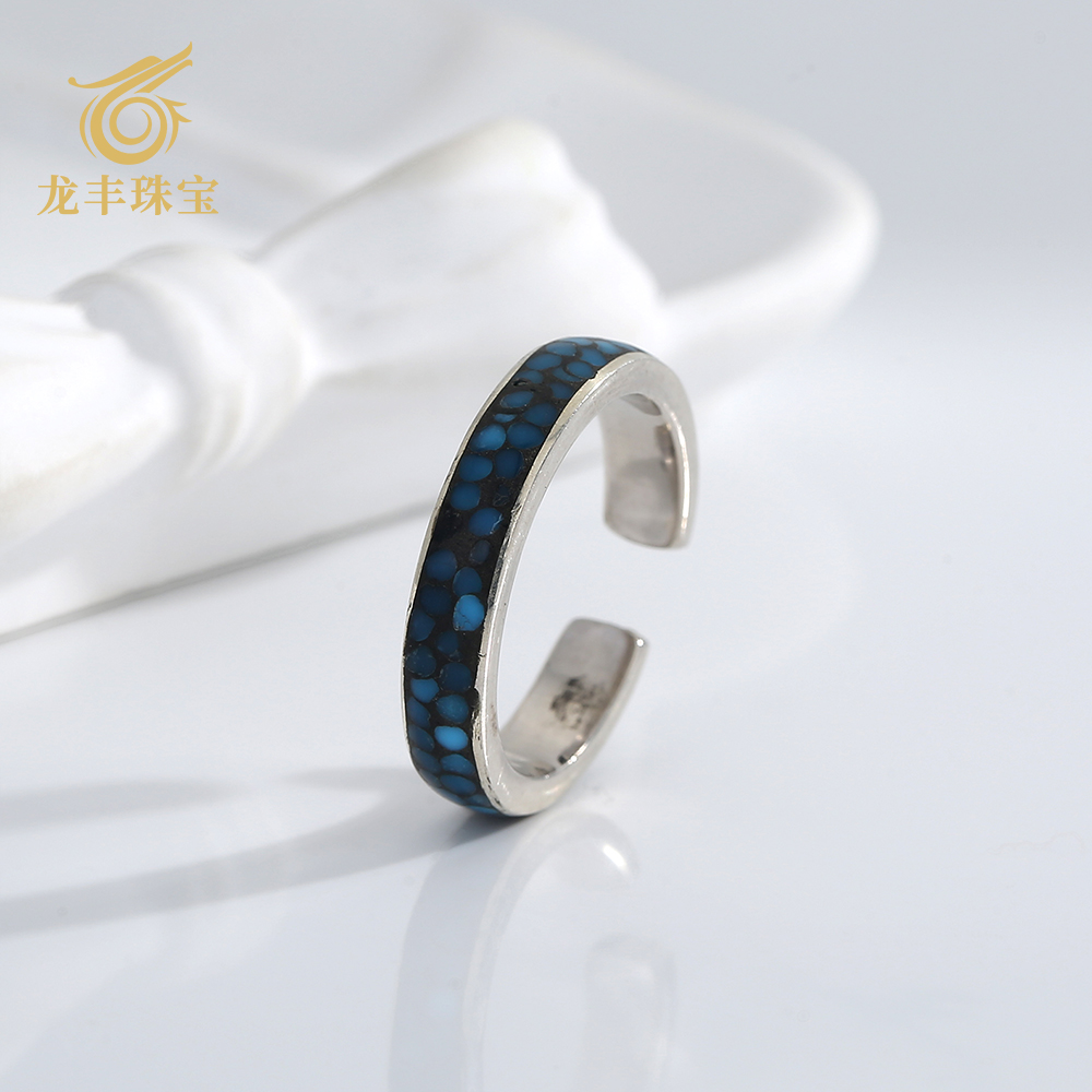 天然绿松石戒指女款高级感百搭