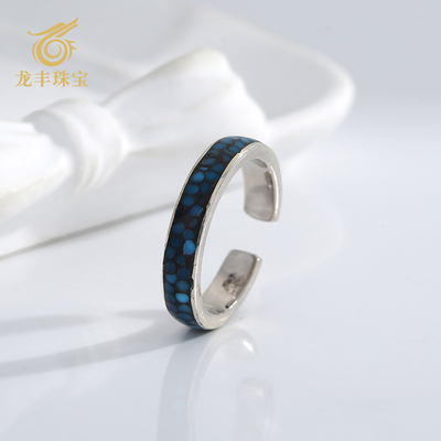 天然绿松石戒指女款高级感百搭