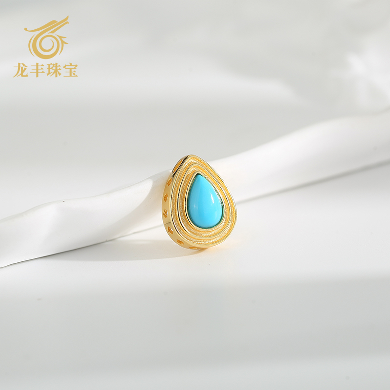 美松石水滴形简约百搭款吊坠女款