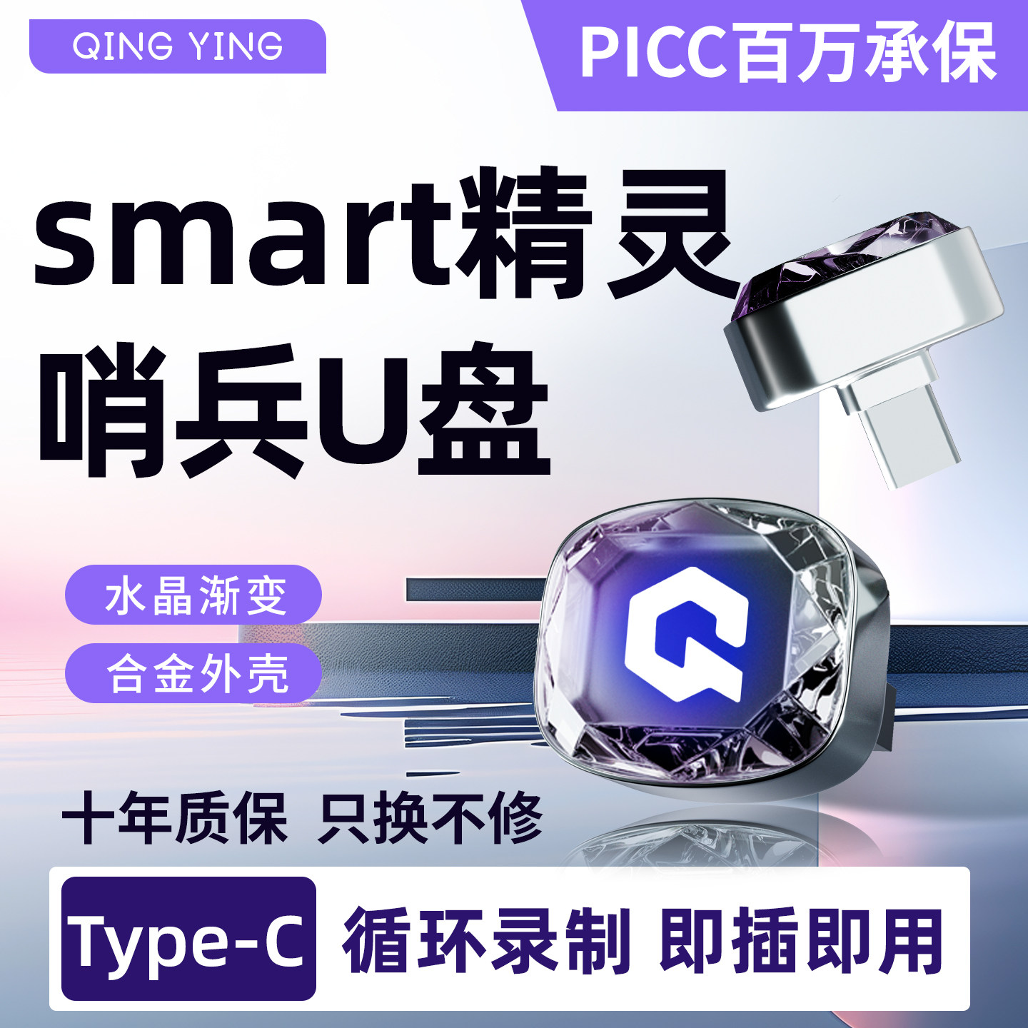奔驰smart哨兵模式专用U盘